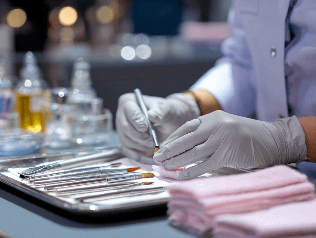 Hands-on esthetician training in a professional clinic setting